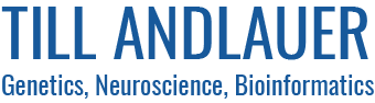 TIll Andlauer: Genetics, Neuroscience, Bioinformatics
